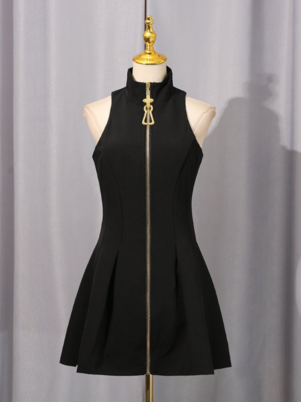 Chic Little Black Dress - Elegant Minimalist Sleeveless Party Dress
